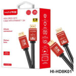 کابل 1.5متری HDMI 8K مدل HAING HI-HD8K01 8K HDMI